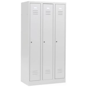 Dulap metalic vestiar CAMPUS, 3 secțiuni, 3 uși, 1800x900x500 mm