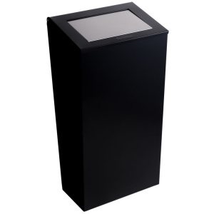 Cos de gunoi suspendat negru cu capac 30 l