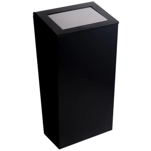 Cos de gunoi suspendat negru cu capac 30 l