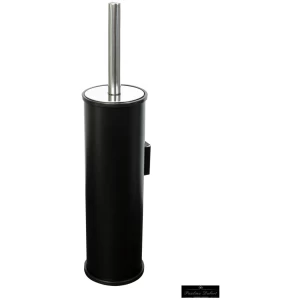 Perie de toaleta neagra de perete