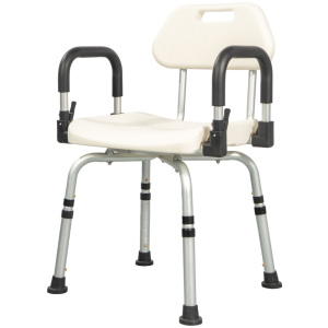 Scaun de duș rotativ la 360°, cu manere